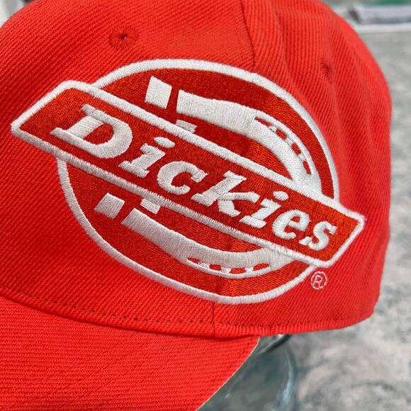 Dickies Fitted Baseball Hat Men's Size XL Red With White Embroidered Logo - Picture 3 of 6